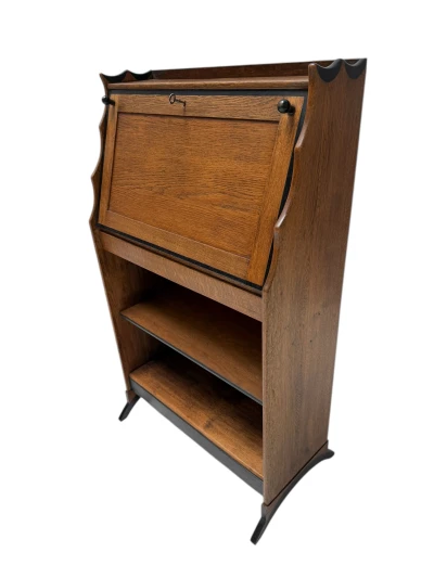 Art Deco Amsterdamse School Drop-Leaf Desk by Willem Penaat for Metz & Co.